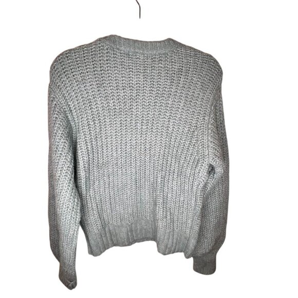 Womens Evolution By Cyrus Cable Knit Sweater Medium Balloon Sleeve, NWOT - Picture 5 of 6